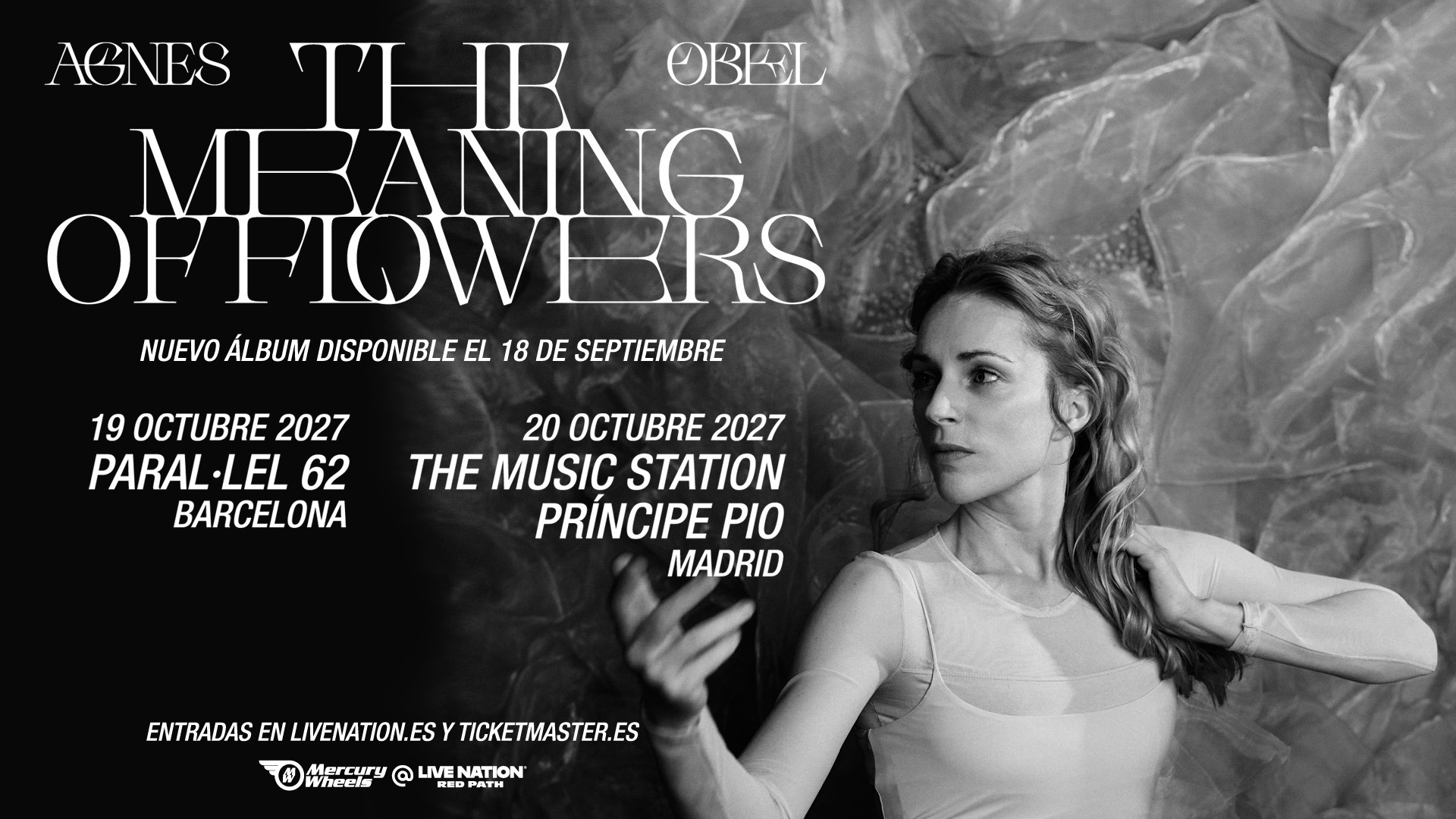 Agnes Obel 2027 Madrid y Barcelona